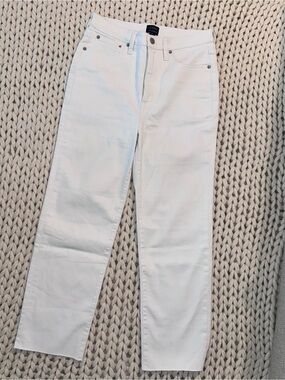 J. Crew White Straight-Leg Women’s Jeans